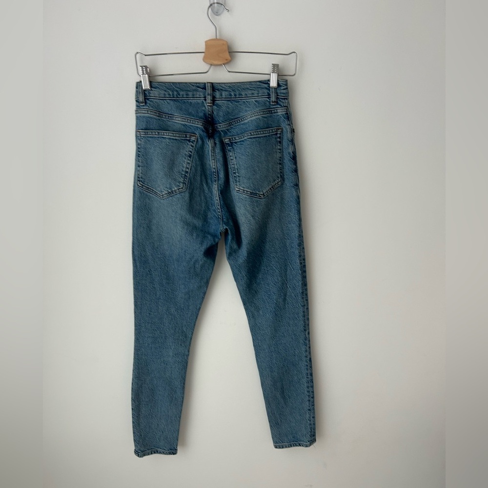 reformation jeans maya Blue high rise skinny button - Picture 7 of 11